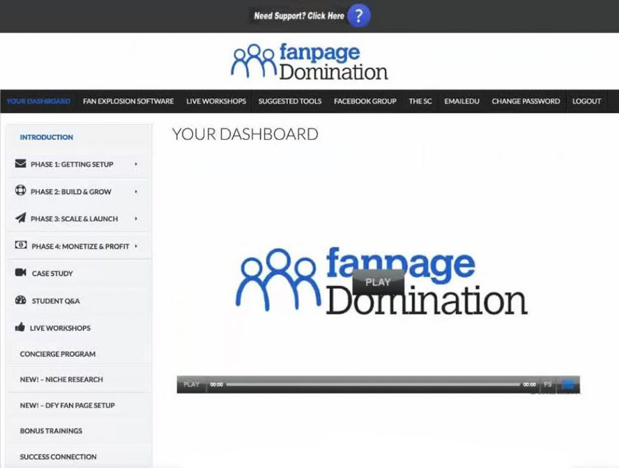 Anthony Morrison Fanpage domination review backoffice